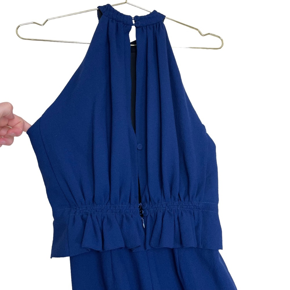 Emilia Wickstead Navy Halter Neck Jumpsuit - Picture 7 of 15